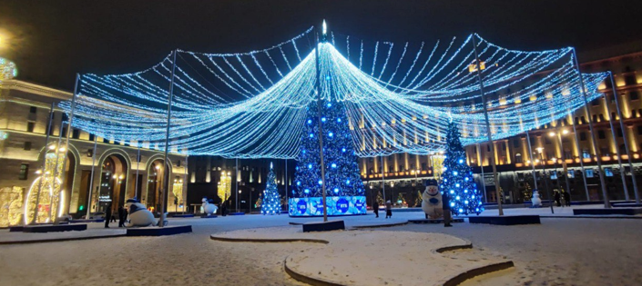 Шатер под искусственную или живую ель, диаметром 25 м