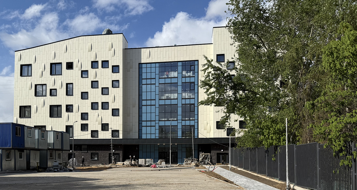 Фасады Романовской школы, новый корпус