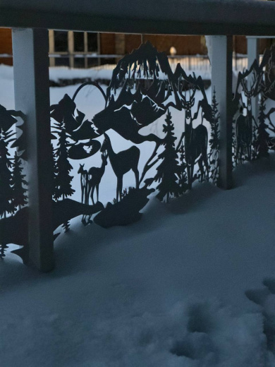 Декоративное ограждения из металла для придомовой территории