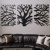 Тройное панно ветвистое дерево