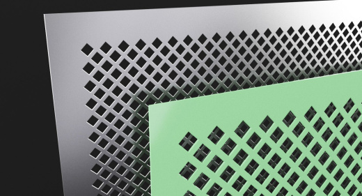 Лист перфорированный алюминиевый Qd 10-20 1х1000х2000 мм