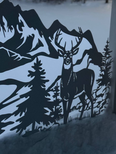 Декоративное ограждения из металла для придомовой территории